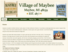 Tablet Screenshot of maybeevillage.com